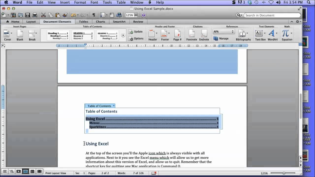 make cover pages on word for mac 2011