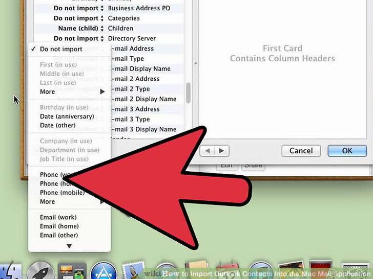 how to import contacts to outlook 2016 for mac